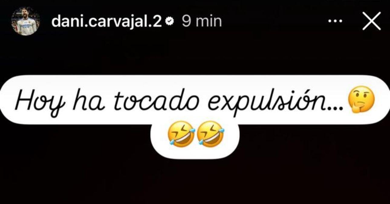 Historia de Instagram de Dani Carvajal