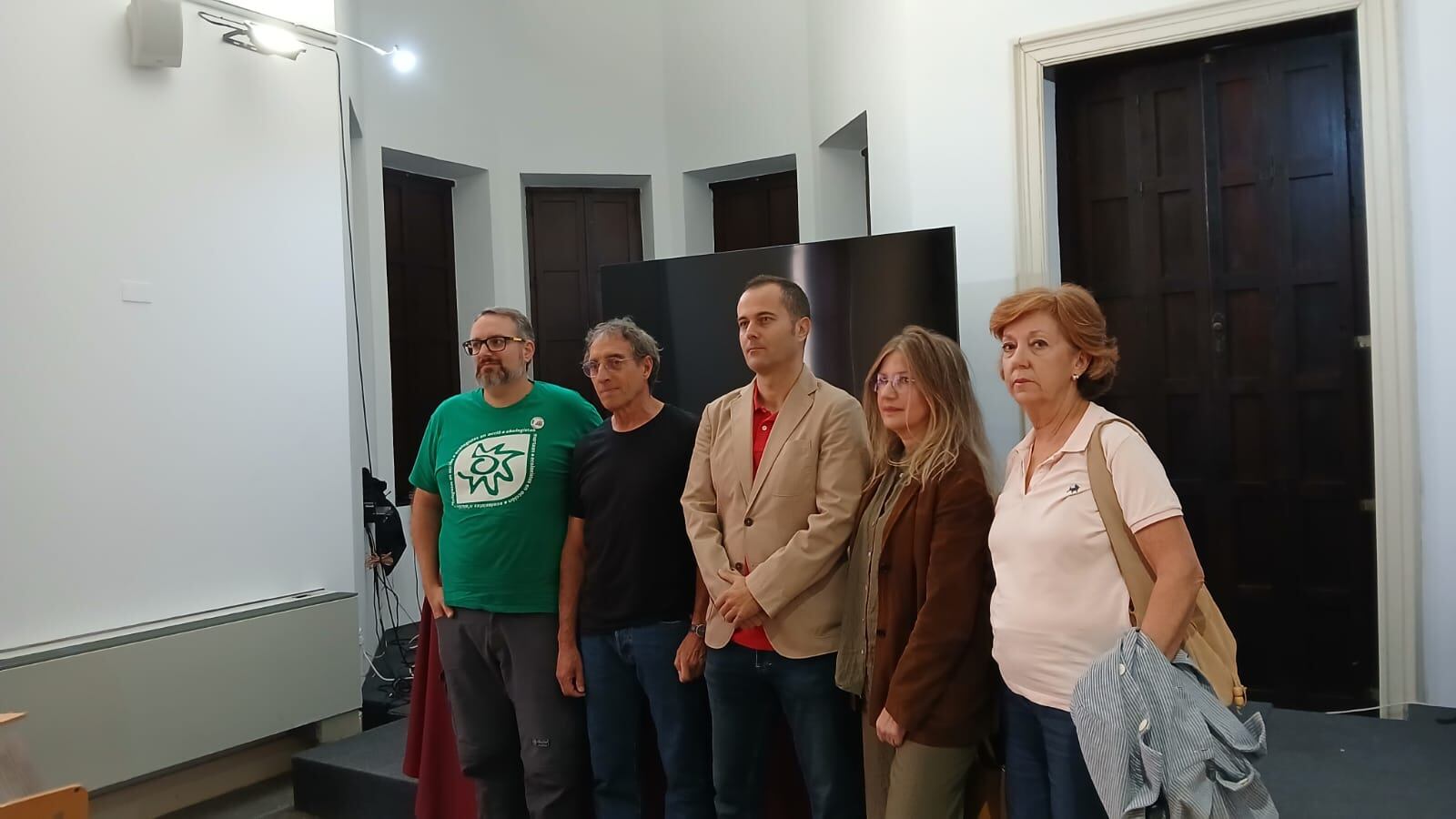 Miembros de Ecologistas en Acción y Plataforma por la Calidad del Paisaje