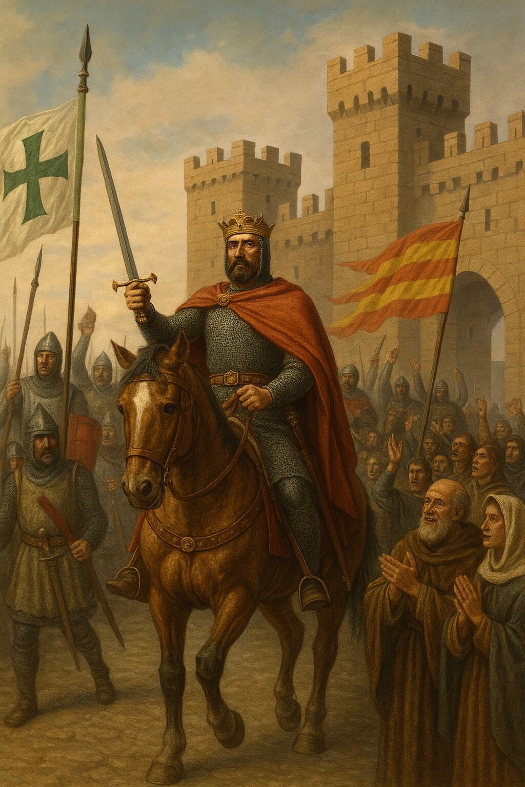 Imagen de recreación del rey Pedro I