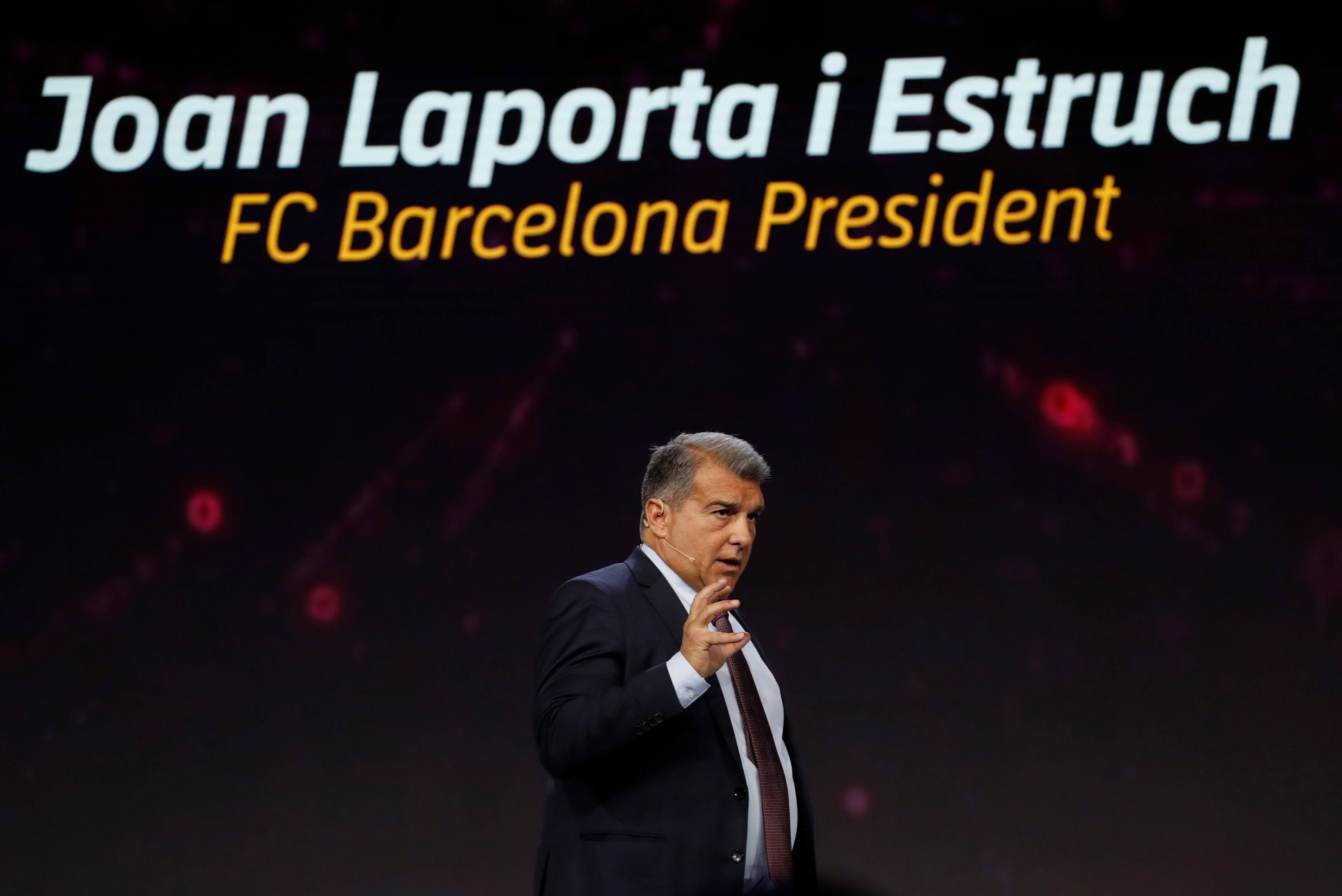 El presidente del FC Barcelona, Joan Laporta.