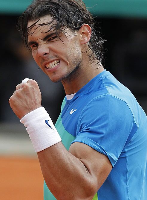 Nadal celebra una victoria en París