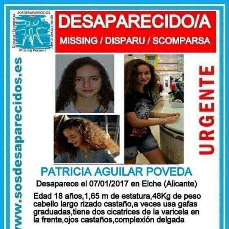 Cartel de búsqueda de Patricia