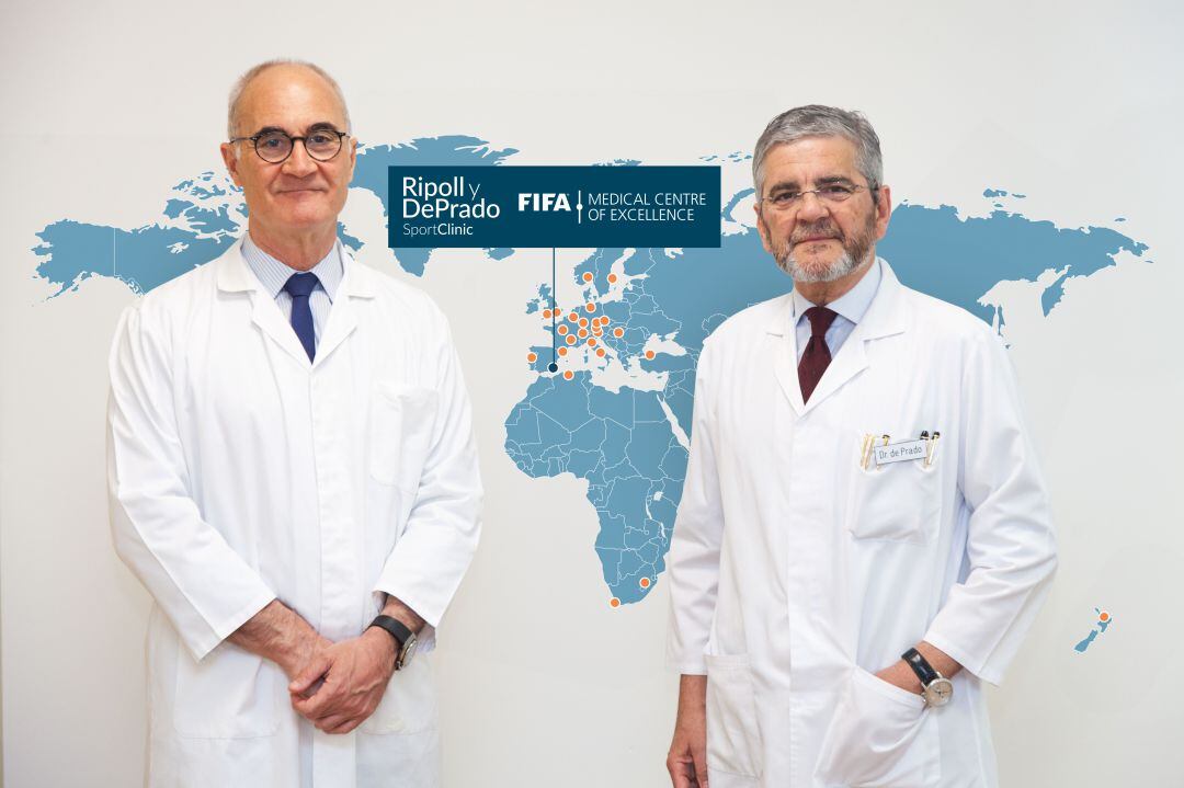 Los doctores Pedro Luis Ripoll y Mariano de Prado.