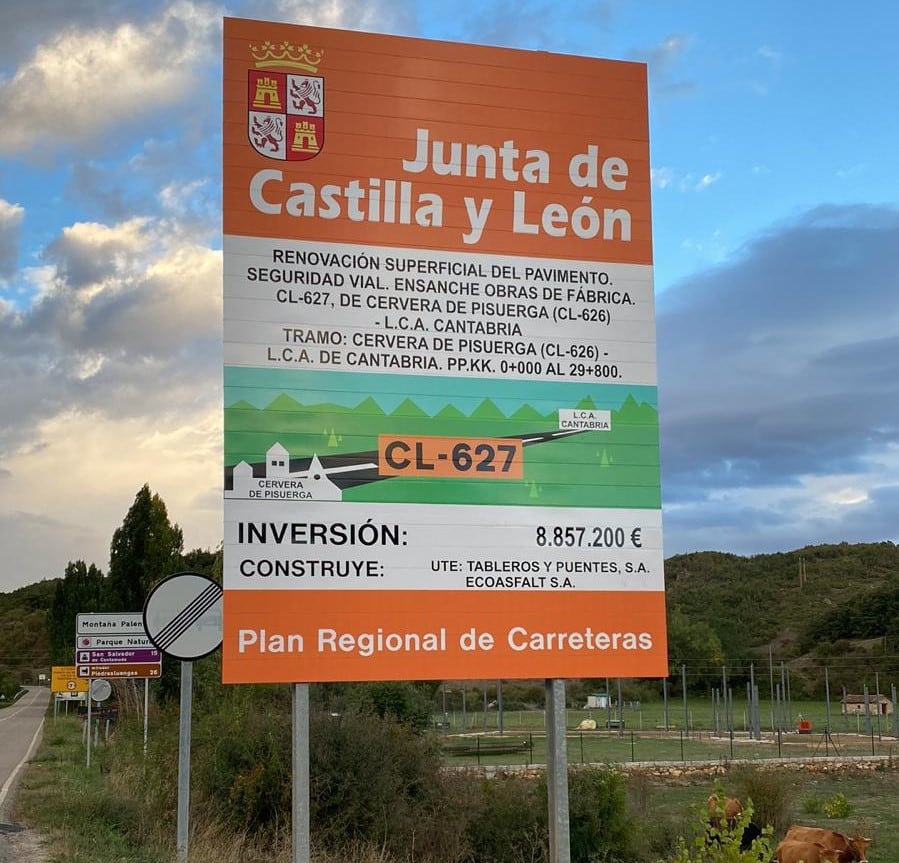 El PSOE denuncia el nuevo engaño de la Junta de Castilla y León con la carretera CL-627 de Cervera a Potes