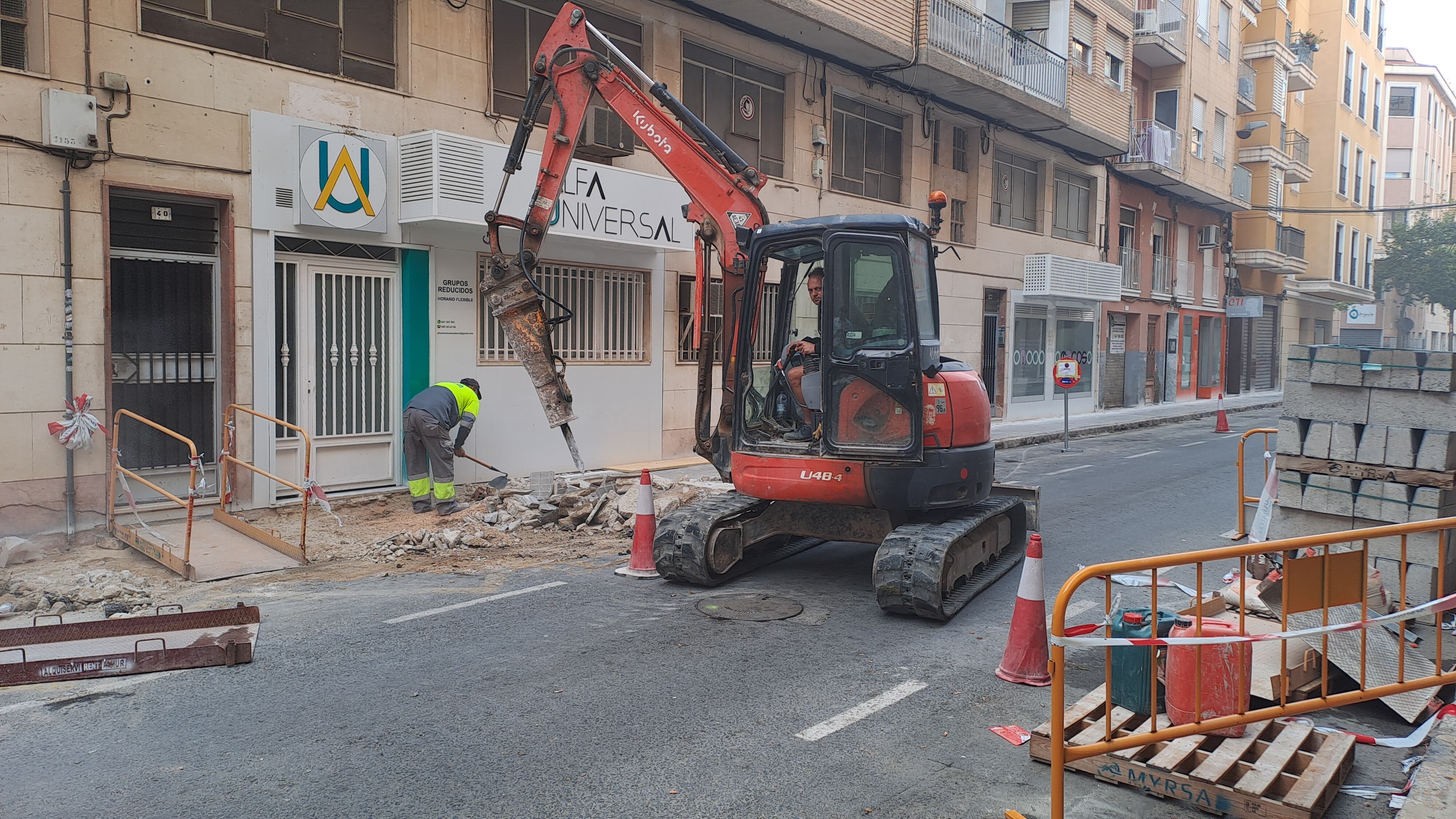 Obras en la Zapatillera