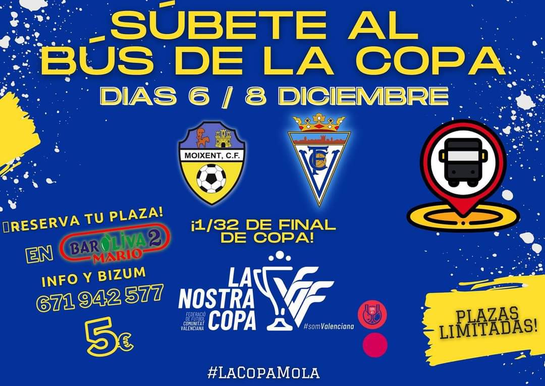 Cartel de la convocatoria al bus