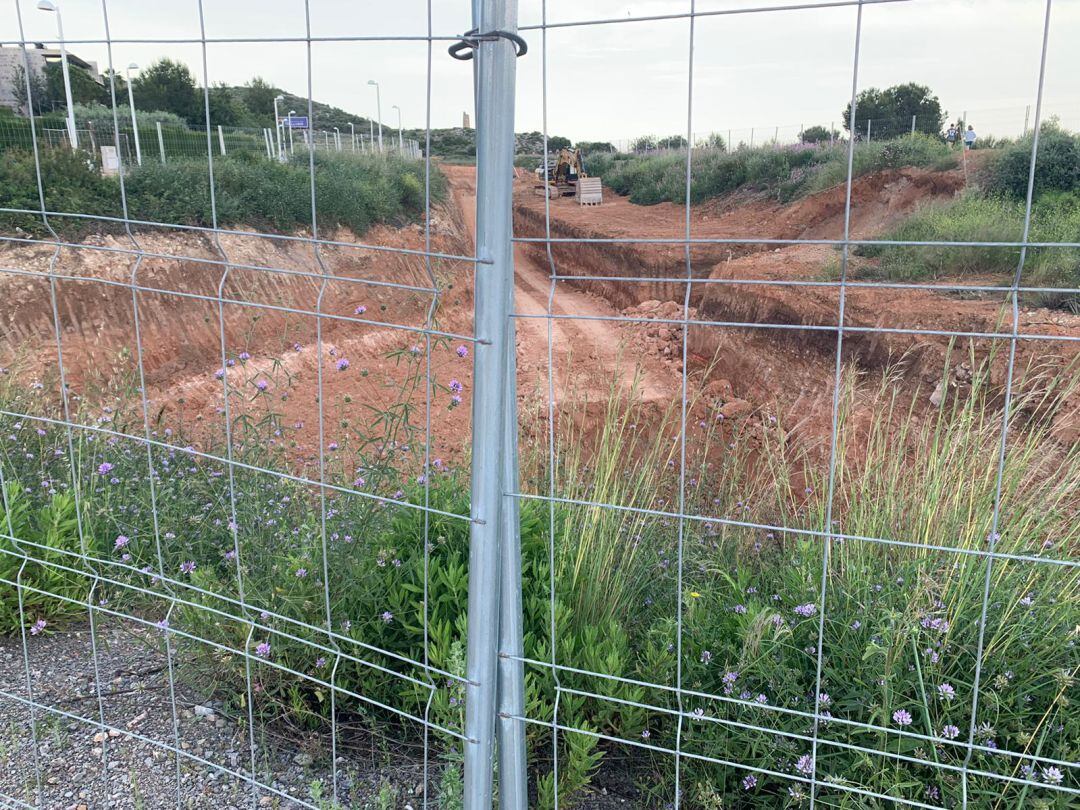 Imagen de las obras que se están llevando a cabo en La Renegà