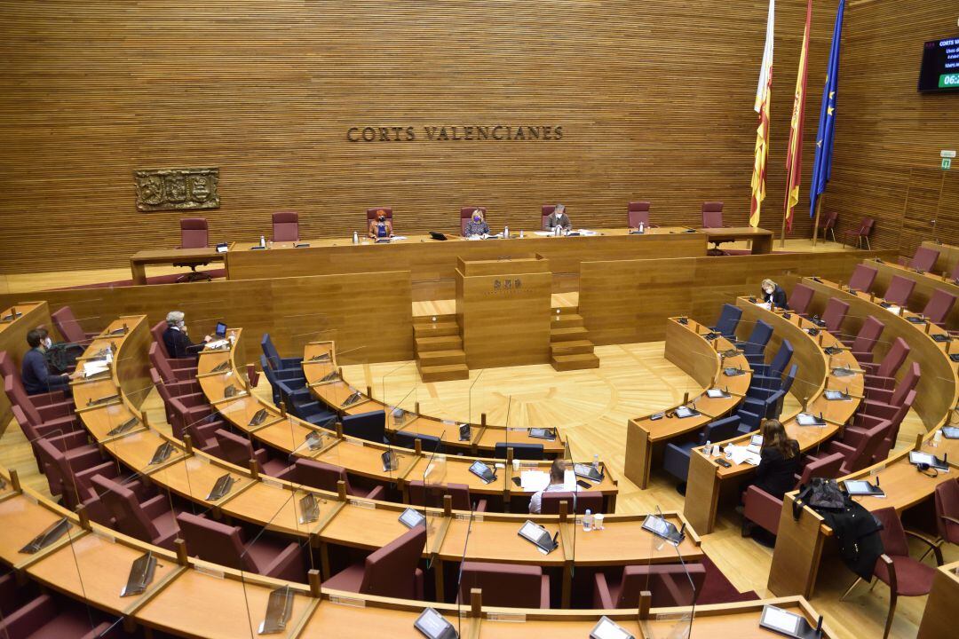 Imagen de archivo del hemiciclo de les Corts Valencianes