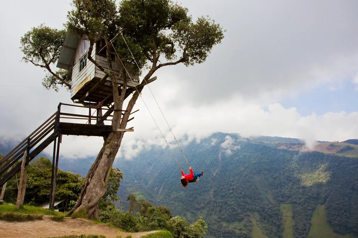 El &#039;Columpio del fin del mundo&#039; en Ecuador (Foto: Alami. Traveler)