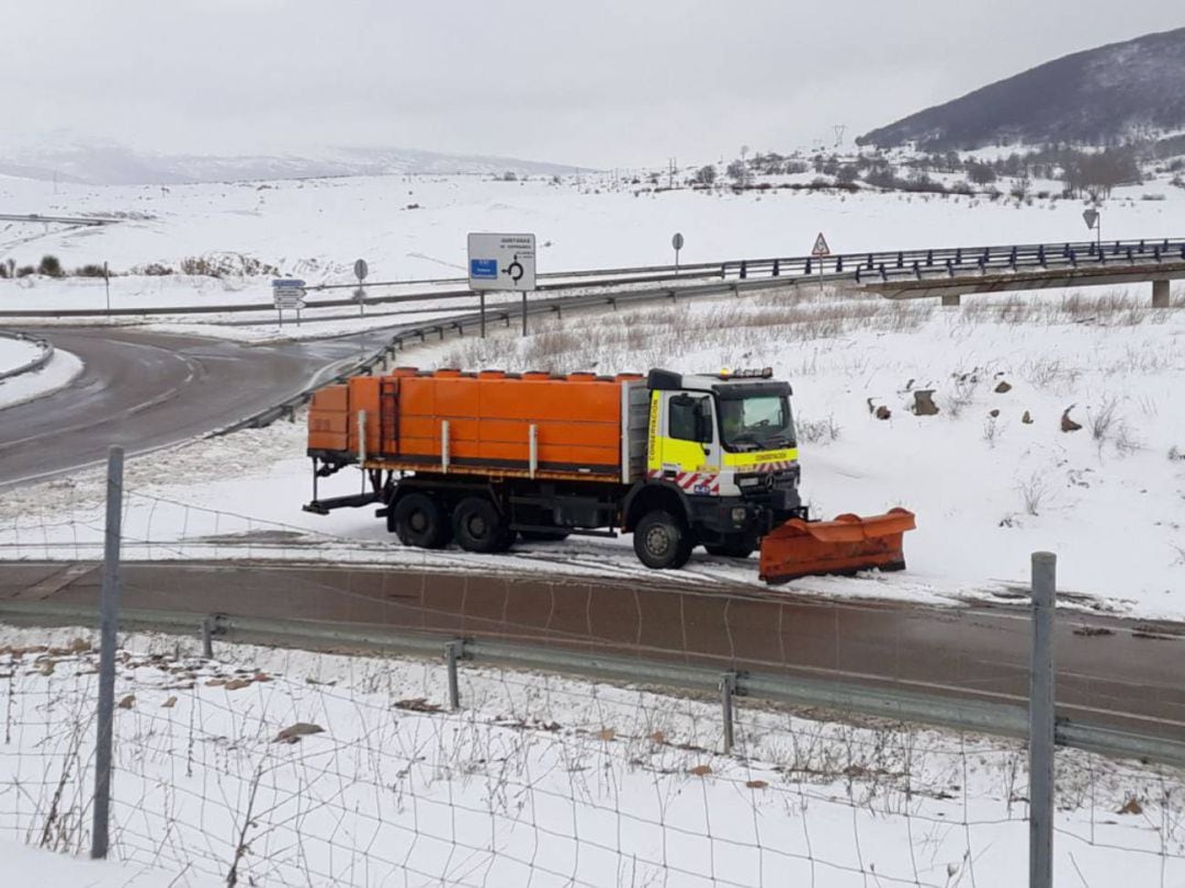 Se activa la alerta por nieve en Palencia