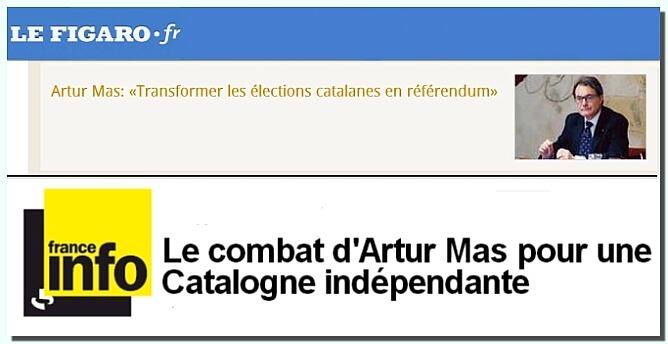 Artur Mas, a &quot;Le Figaro&quot; i &quot;France Info&quot;