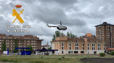 Helicóptero de la Guardia Civil habilitado con motivo de la ITA