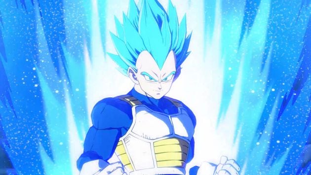 Vegeta en un nuevo nivel de poder