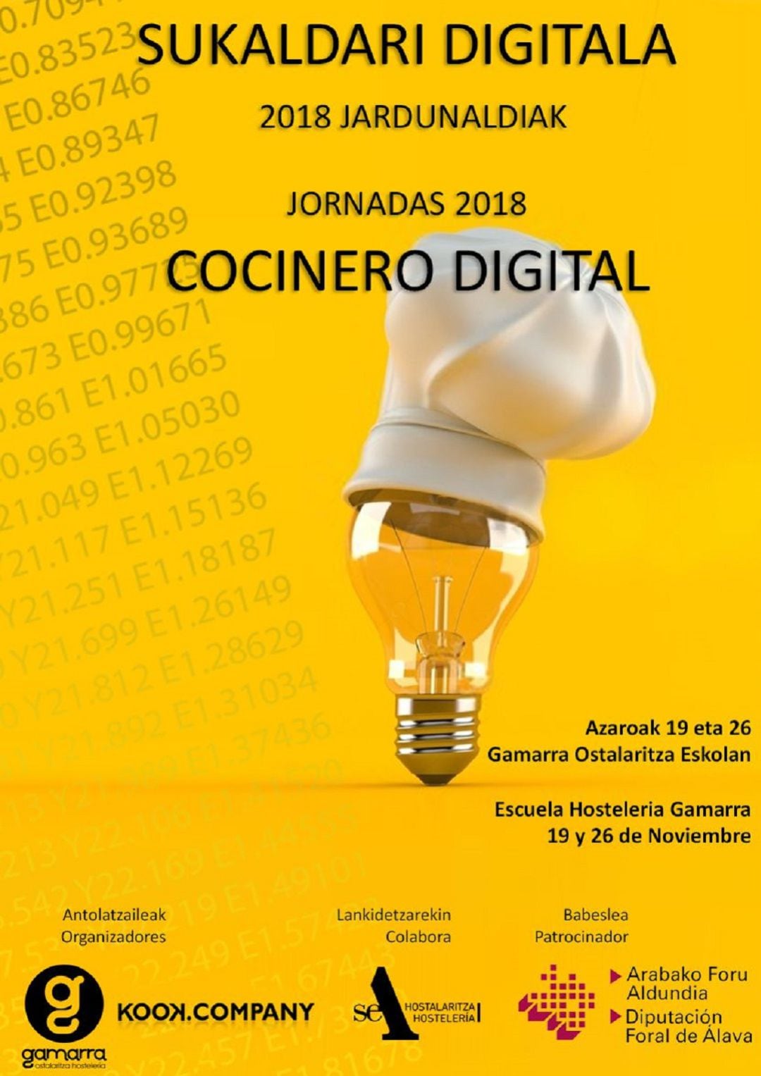 Cartel de las primeras jornadas de innovación de hostelería.