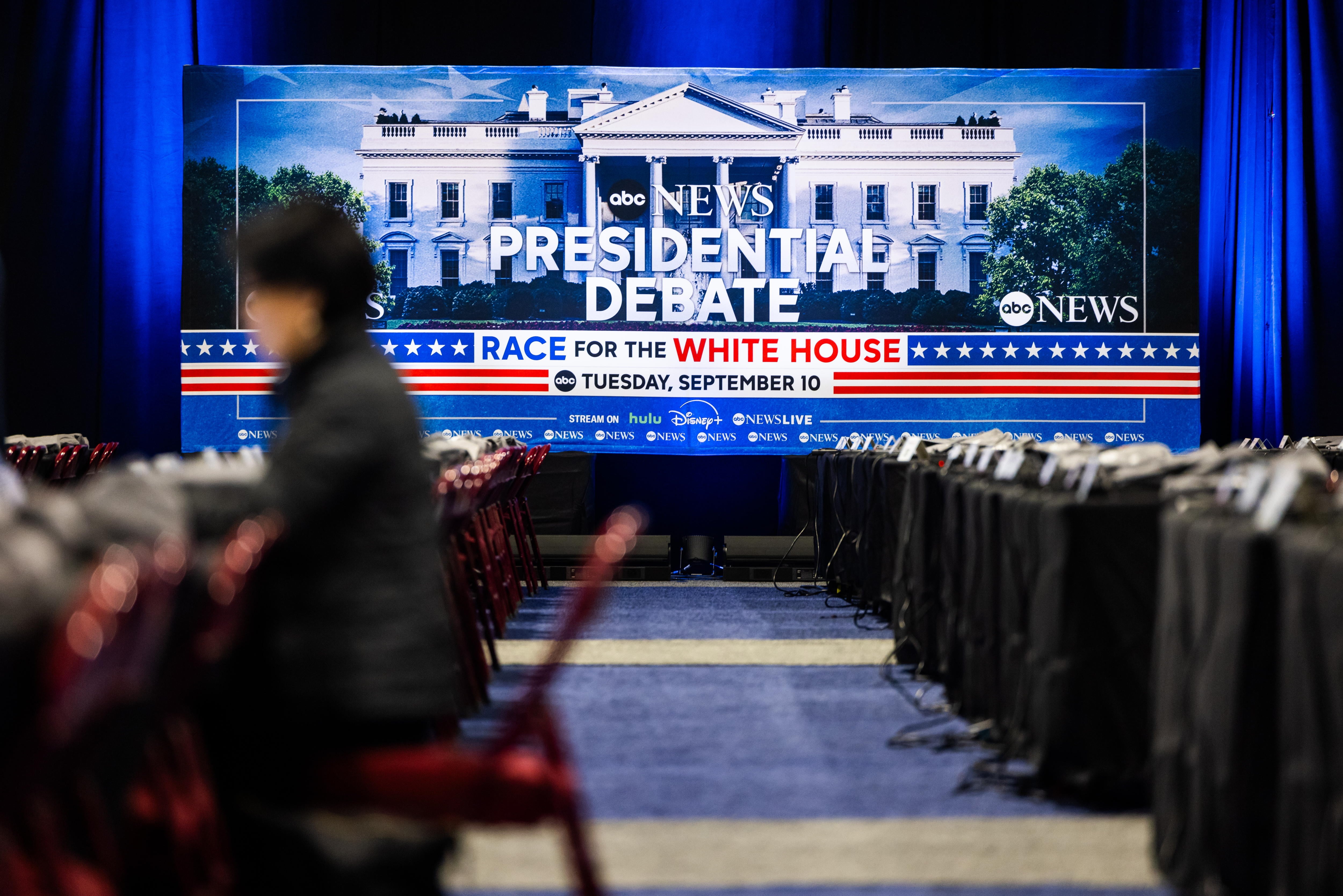 Debate presidencial en EEUU entre Harris y Trump en Filadelfia.