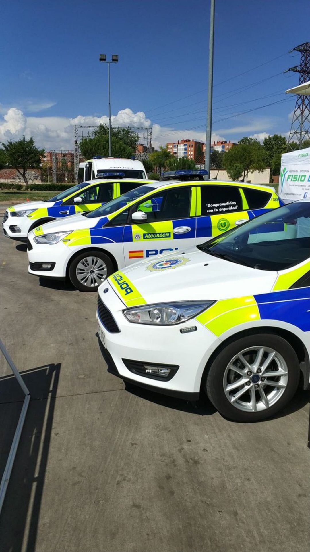 Coches patrulla de la Policía municipal de Alcorcón