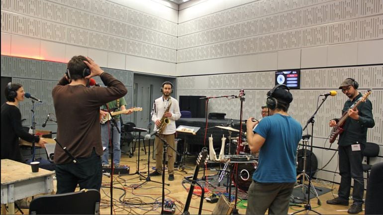 El Naán en los estudios de la BBC en Londres