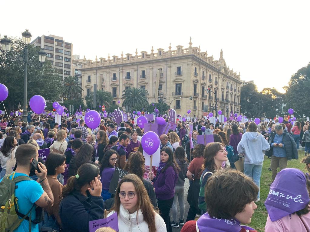 Manifestación del 8M en València en 2023.