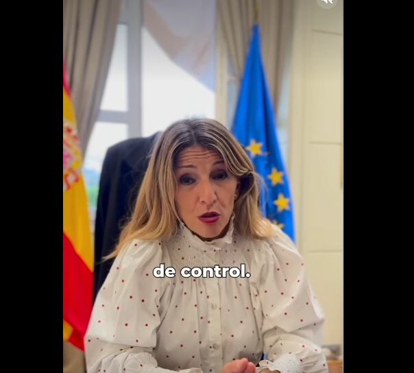 Yolanda Díaz en su cuenta de Instagram.