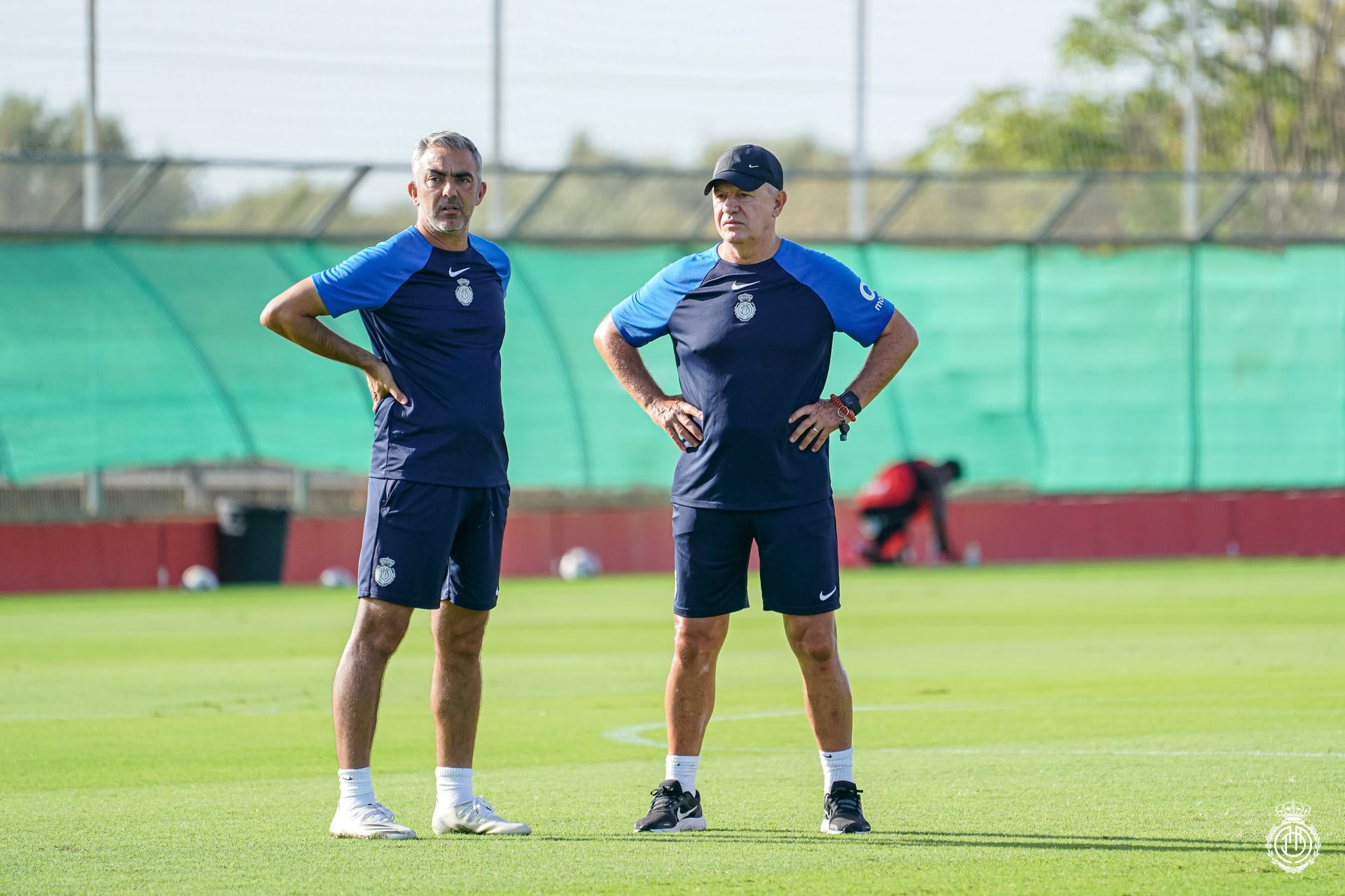 Toni Amor junto a Javier Aguirre en su etapa en el RCD Mallorca.