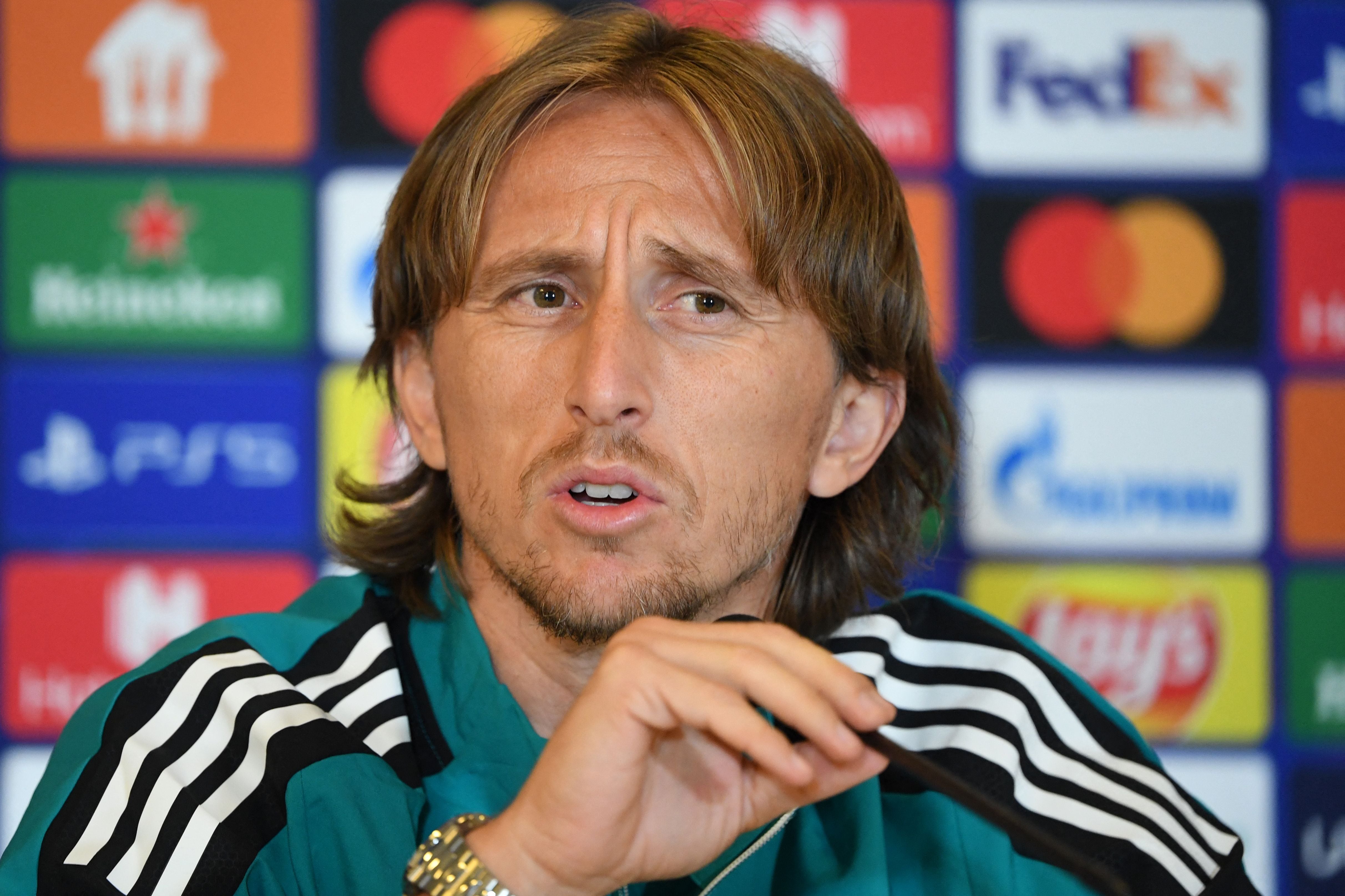 Modric, durante una rueda de prensa.