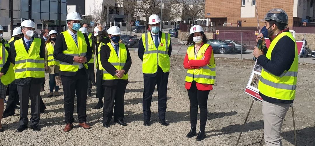 La presidenta regional ha visitado las obras de la nueva sede judicial de Valdemoro.