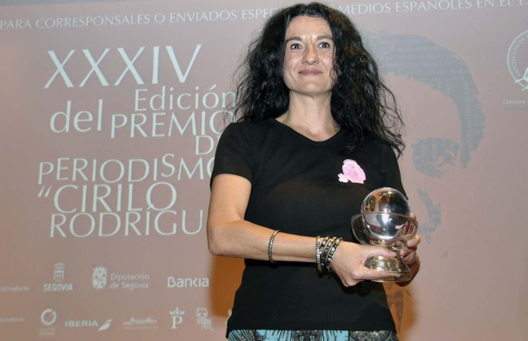 Cristina Sánchez, ganadora del Premio Cirilo Rodríguez