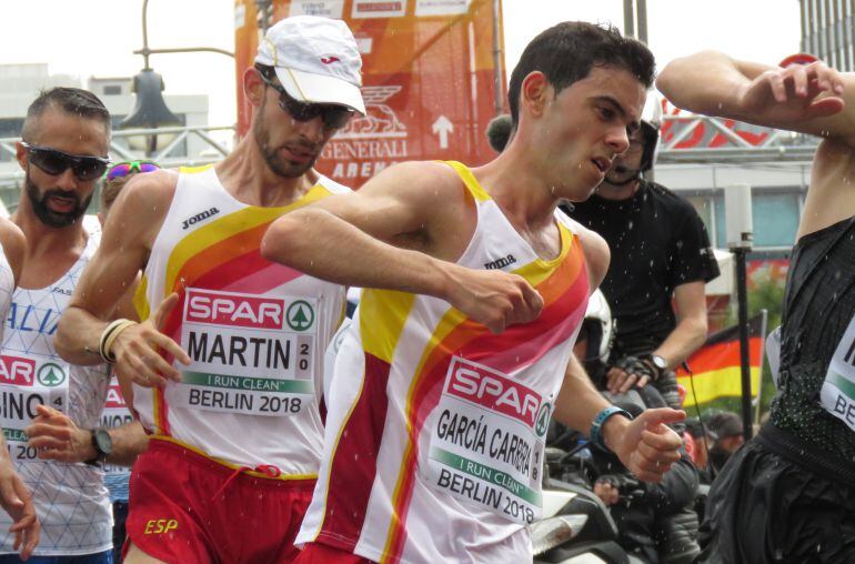 Diego García Carrera y Álvaro Martín en los compases finales de la prueba