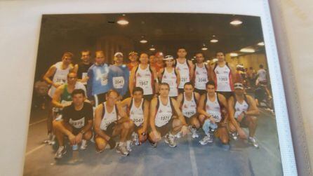 Pepe González junto a otros cordobeses en maratón Sevilla