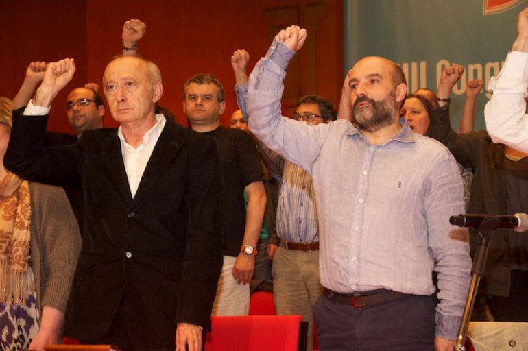 Francisco Rodríguez y Néstor Rego en una imagen de archivo en el congreso de la UPG