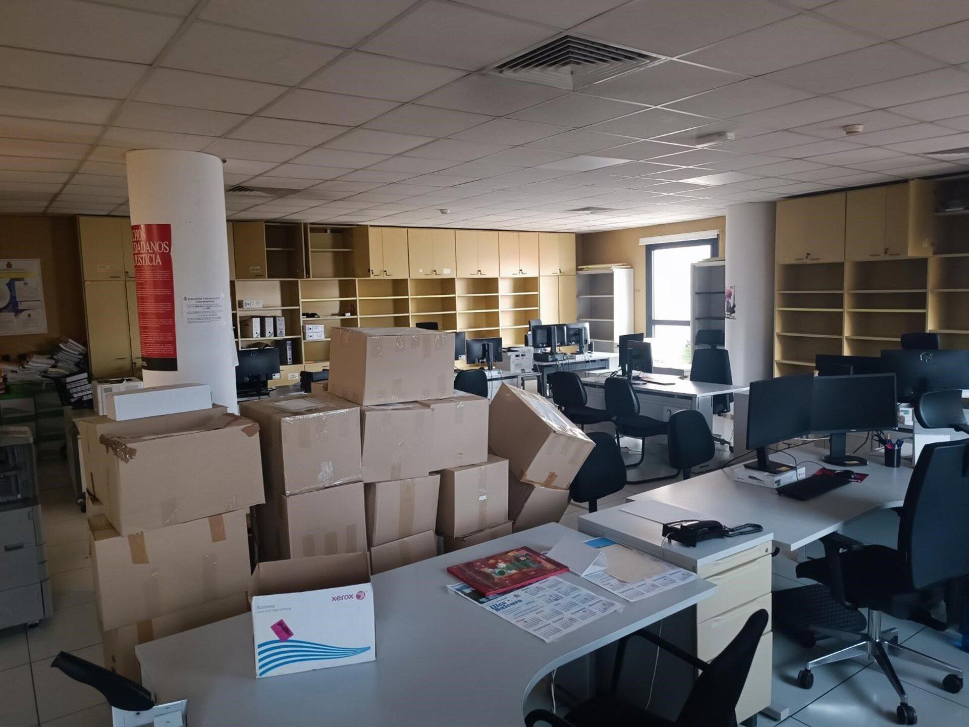 23/12/2025 Cajas en los juzgados de Palma.POLITICA 
CSIF
