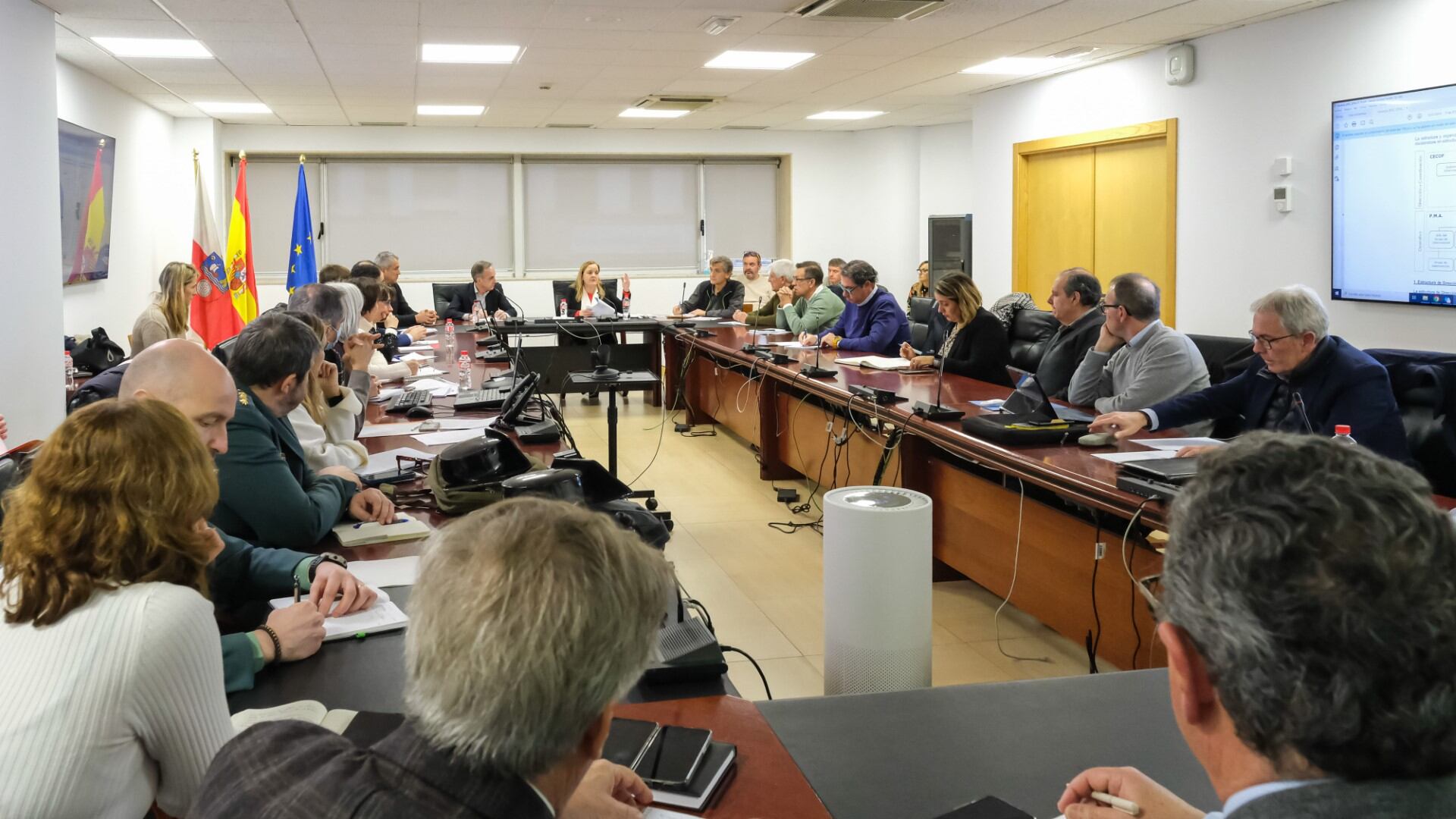 Reunión del Consejo Asesor del Centro de Coordinación Operativa de Cantabria.