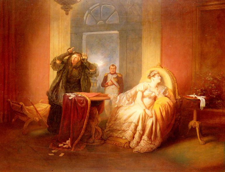 &#039;Napoleon et Josephine avec la cartomancienne&#039; (1844), Josef Danhauser  