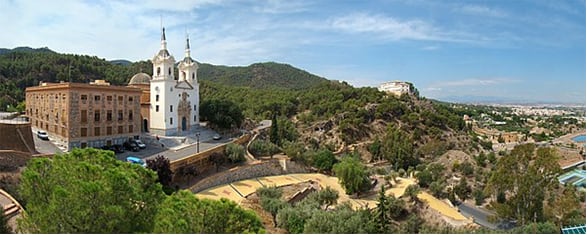 Entorno del Santuario de la Fuensanta en Murcia