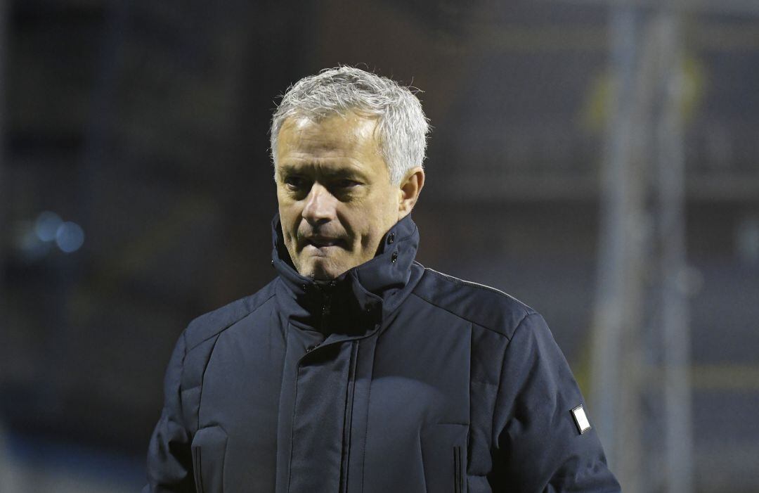 Mourinho, al finalizar el partido contra el Dínamo Zagreb. 