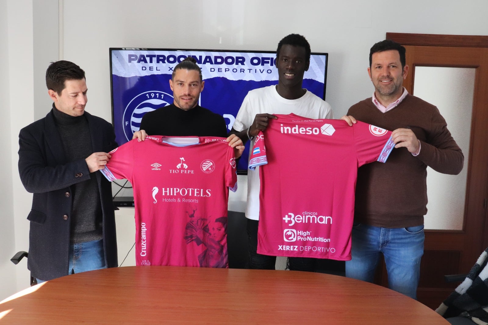 Cheikh y Agudo durante su presentación