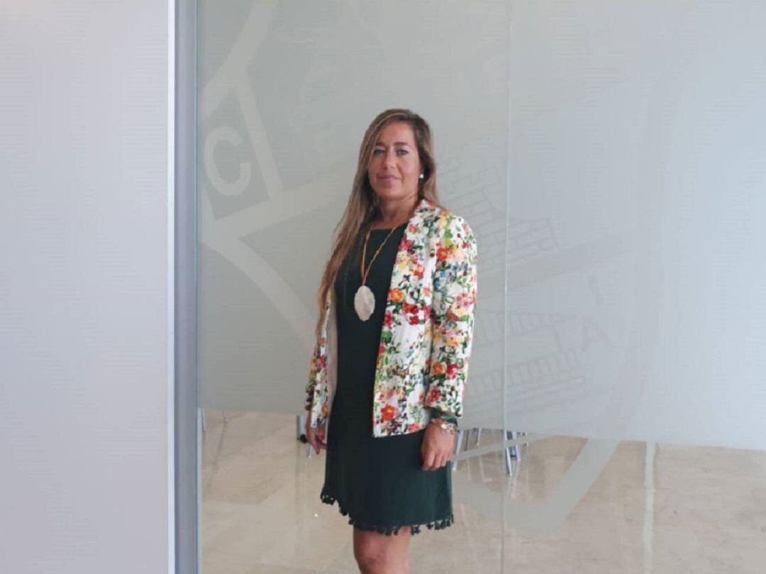 Patricia Rodríguez en las oficinas del Martínez Valero