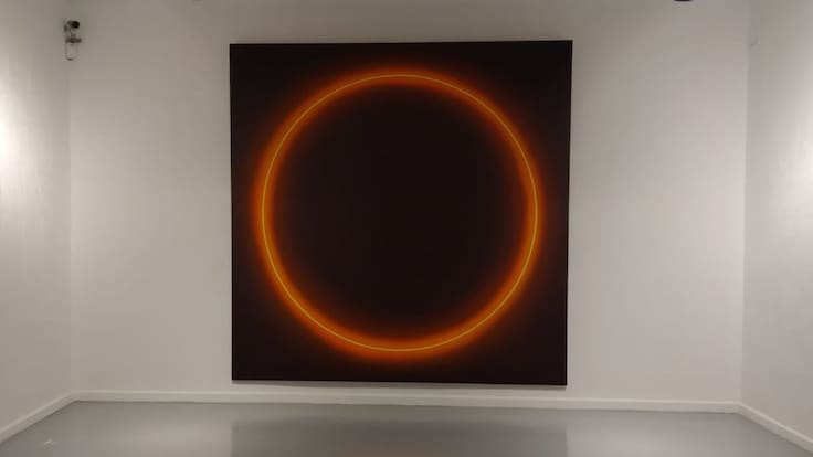 Una estrella a 765 años luz, el impactante cuadro de Yturralde en la Casa Zavala de Cuenca