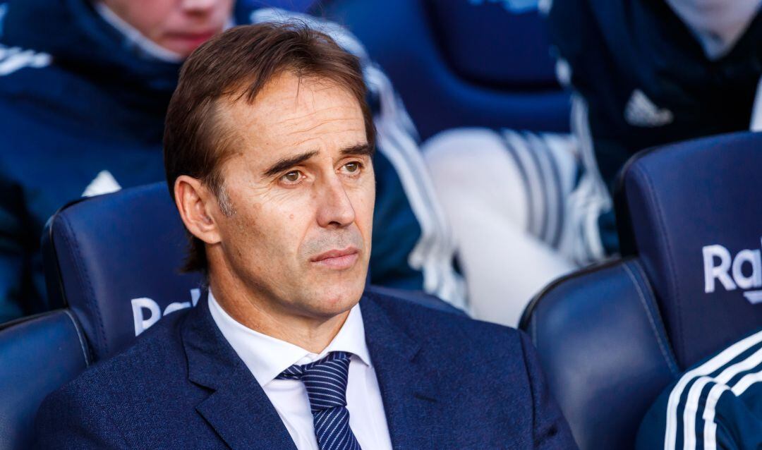 Lopetegui, durante el Clásico. 