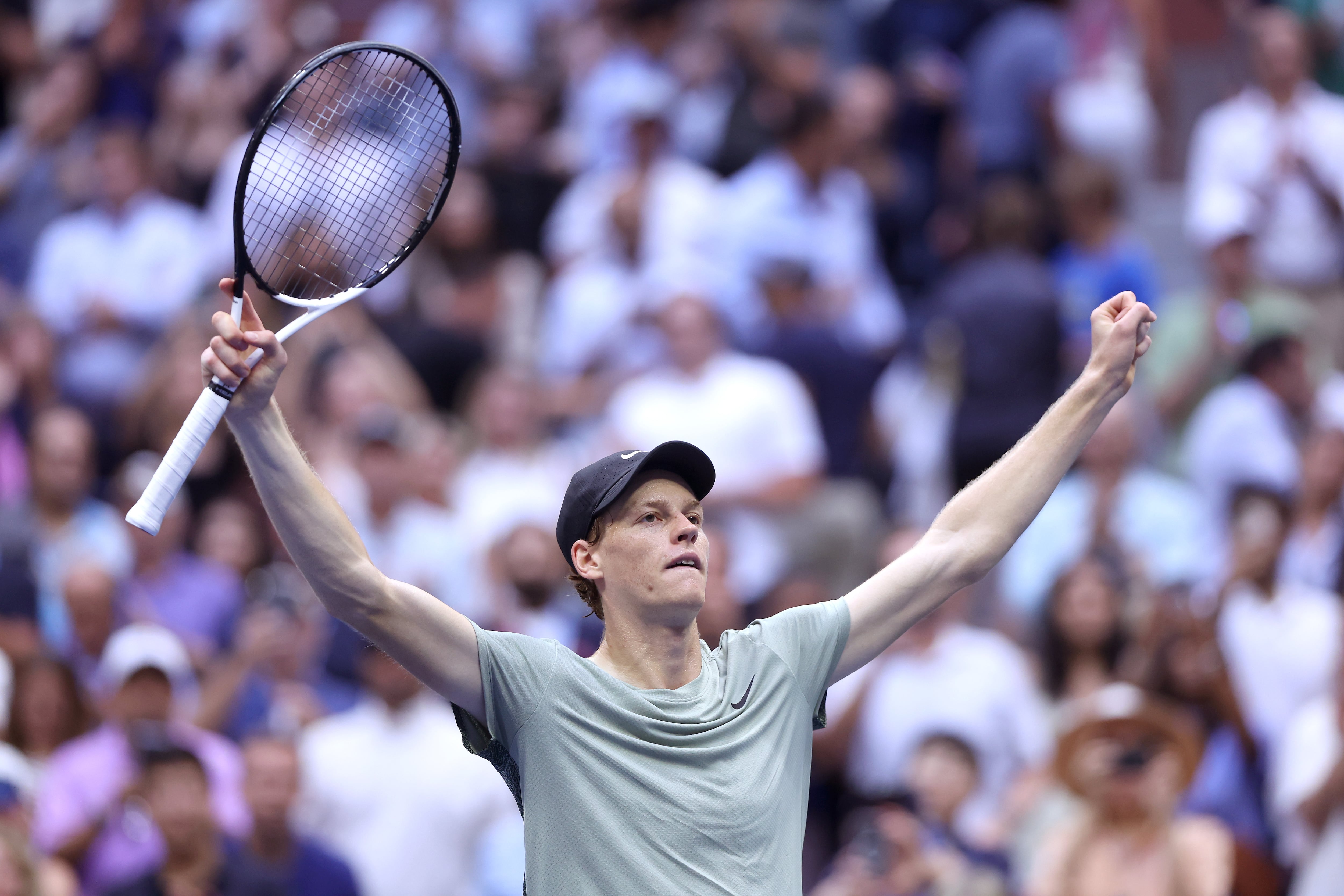 Jannik Sinner celebra su triunfo en la final del US Open