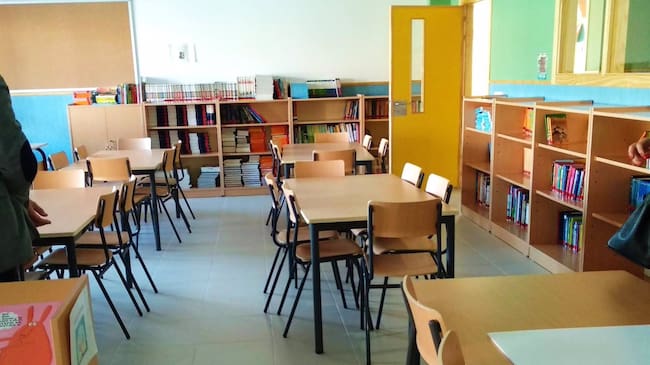 Imagen de recurso de un aula de un colegio