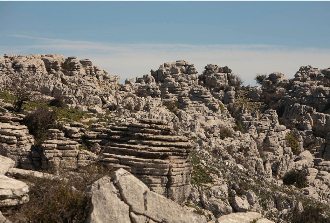 Paisaje cárstico en El Torcal de Antequera