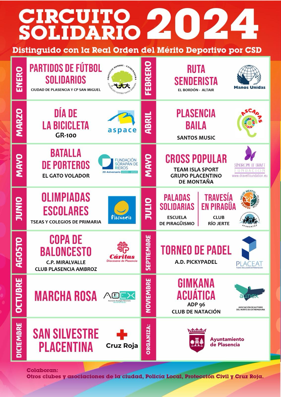 Calendario deportivo de Plasencia 2024