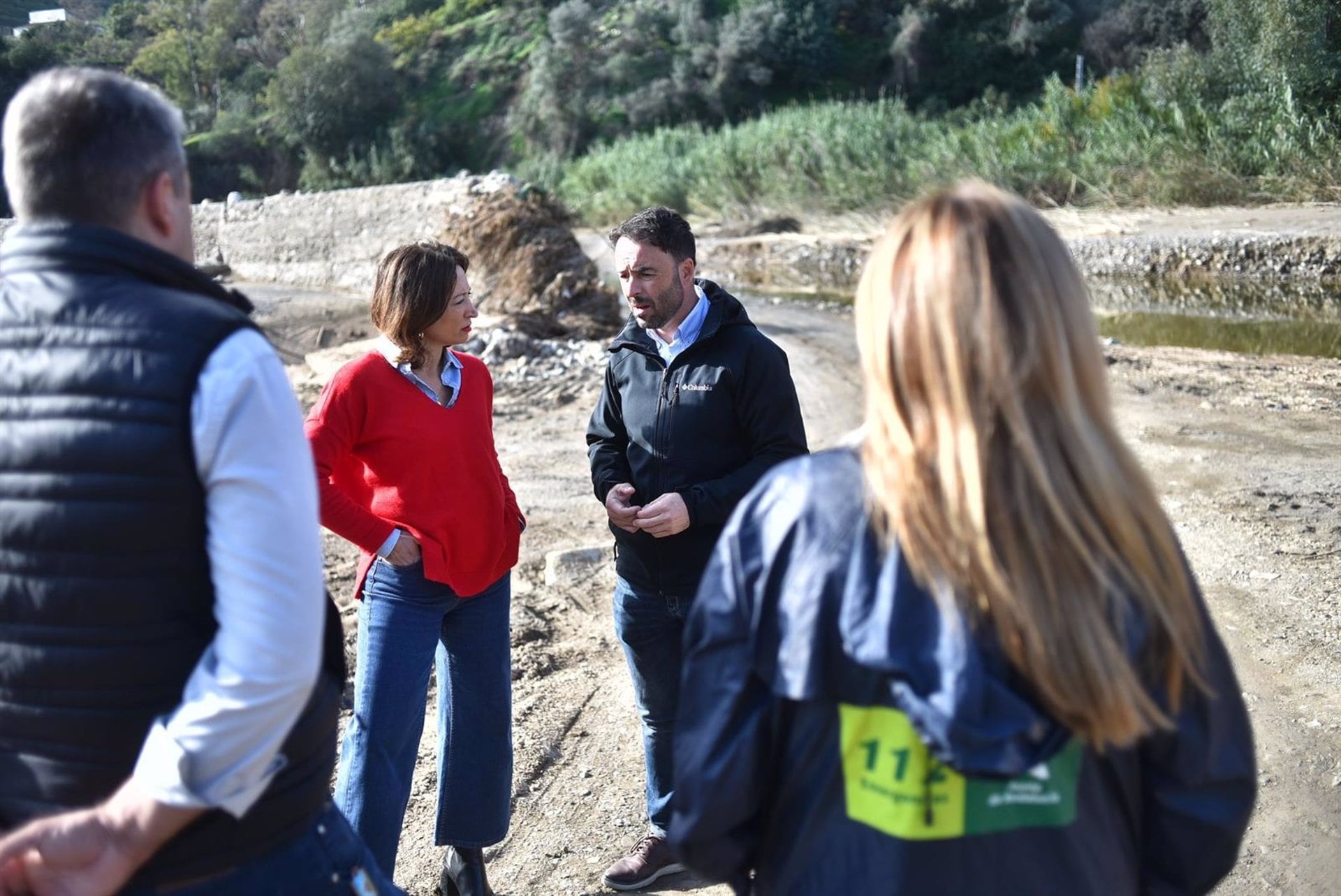 La delegada del Gobierno andaluz en Málaga, Patricia Navarro, en una visita a Comares