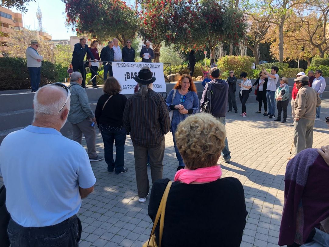 La concentración se ha celebrado en el Parque de la Paz