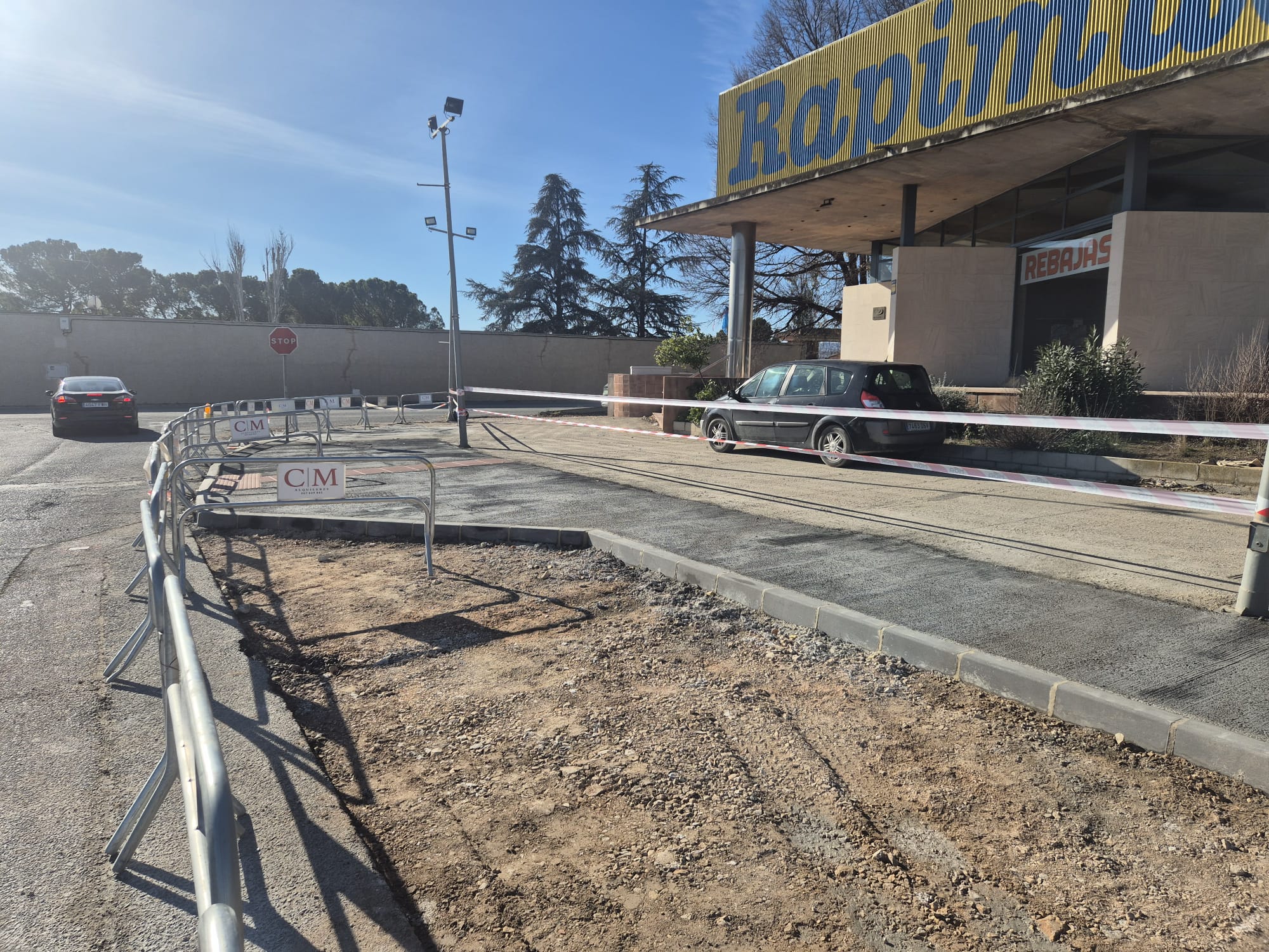 Obras en el polígono El Rubial