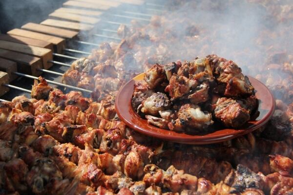 Pincho de lechazo de Traspinedo