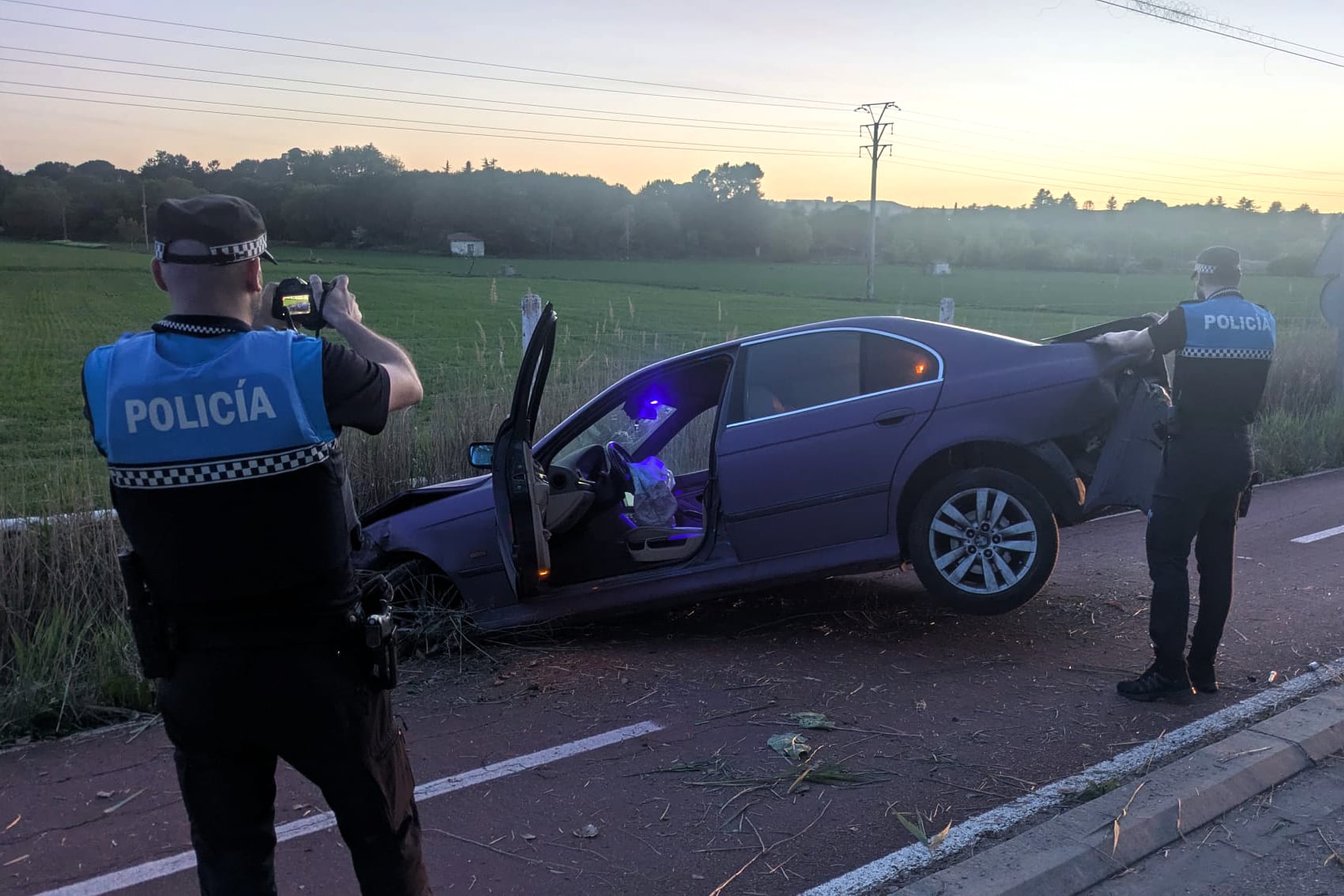 Accidente por alcoholemia en Palencia