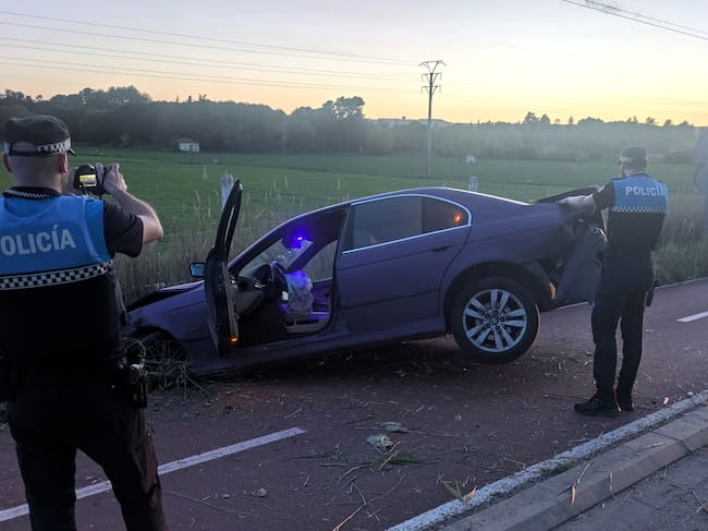 Accidente por alcoholemia en Palencia