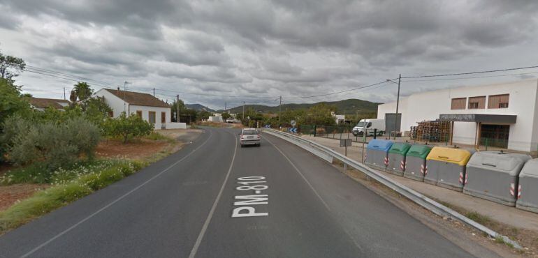 Imagen de la carretera de Sant Carles